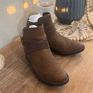 Born Brown Heeled Boots